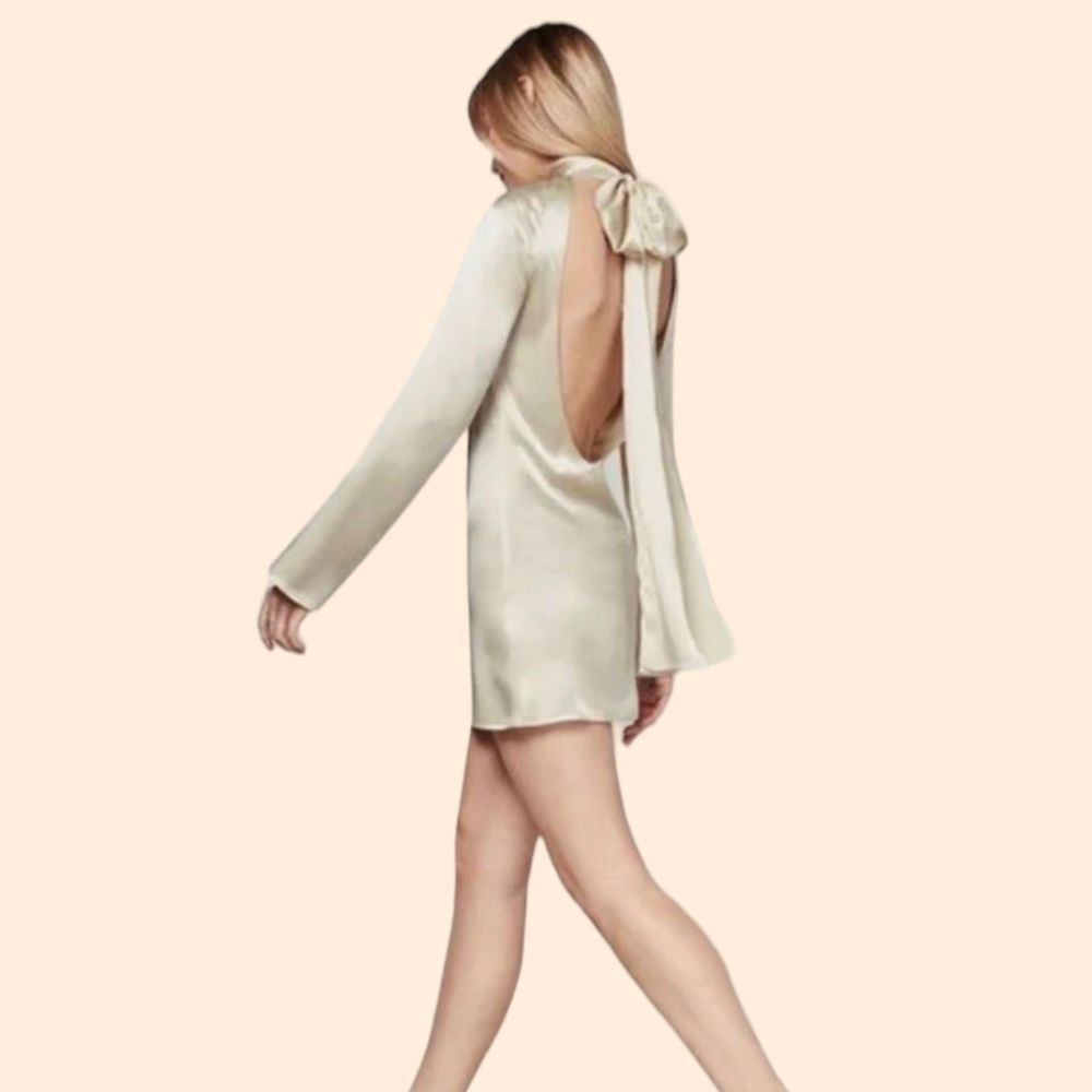 Reformation James Silk Dress